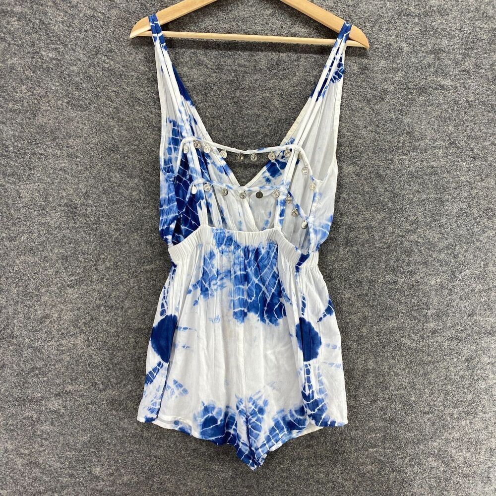 EARTHBOUND Blue and White Tie-Dye Midi Dress - Picture 2 of 13